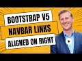How to Right Align Links in a Bootstrap Navbar