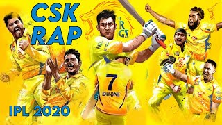 Rap - Chennai Super Kings | IPL 2020 | MS Dhoni , Shane Watson , Faf du Plesis , Ravindra Jadeja