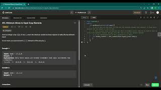 Minimum Moves to Equal Array Elements #leetcode #453 #solution easy solution with explanation