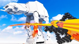 Destroying an AT-AT with LAVA - Teardown Mods Gameplay