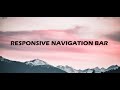 Modern Responsive Navigation Menu Bar Tutorial | HTML5 CSS3 JavaScript