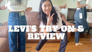 BEST JEANS: LEVI'S REVIEW \u0026 TRY ON (RIBCAGE, WEDGIE, 70s STRAIGHT)