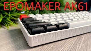 Epomaker AK61 Hotswappable Mechanical Keyboard Unboxing and Review