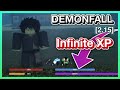 Roblox  Demonfall Infinite XP Glitch/hack - level 50 in 10 minutes