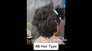 The Difference Between 4A, 4B \u0026 4C Hair Types #hairtype #hairstyle #haircare