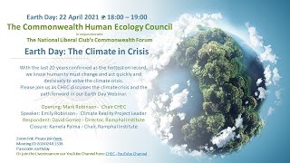 CHEC Earth Day Event 2021: The Climate in Crisis