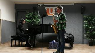 First saxofon performance *Spring comes*