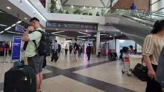 Departure Hall PNH Phnom Penh International Airport Cambodia អាកាសយានដ្ឋានអន្តរជាតិភ្នំពេញ កម្ពុជា