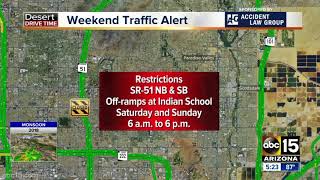 Weekend traffic alert: Road closures