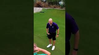 Trent Hits Fore Play Producer In The Balls With A Golf Shot