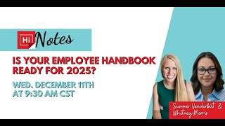 Is Your Employee Handbook Ready for 2025