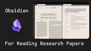 Quick Obsidian Setup for Reading Research Papers