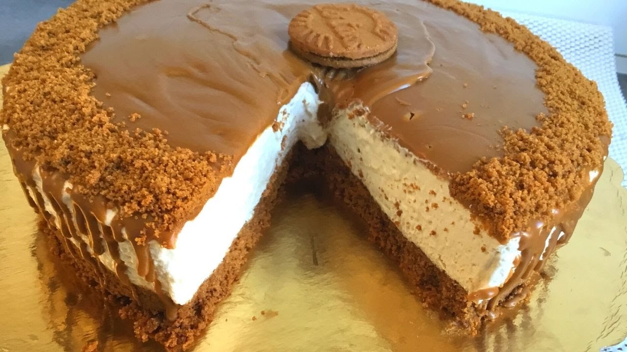 Cheesecake Au Speculoos Sans Cuisson Et Sans Gélatine-fati Monde - YouTube