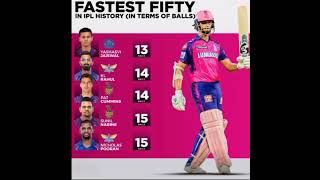 Fastest Fifty in IPL #shorts #trending #viral #cricket  #batting