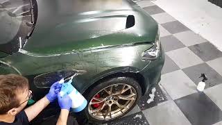 BMW M5CS bezbarwna matowa folia ochronna SunTek Ultra Full body PPF- instalacja