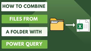 How to Combine Files From a Folder with Power Query? #excel #exceltutorial