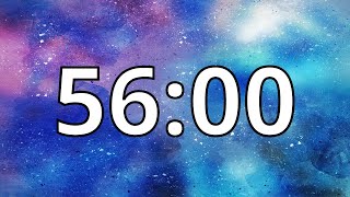 56 Minute Timer with Music | Abstract Timer