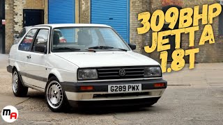 MENTAL 309BHP MK2 VW JETTA 1.8 TURBO - OWEN \u0026 STU DRIVE IT FOR THE FIRST TIME IN 2 YEARS