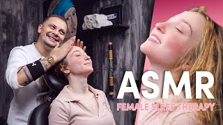 ASMR Sleep Therapy In Barber Shop | ASMR HEAD MASSAGE
