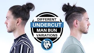 Different Undercut Man Bun Style Variations - Mens Long Hair