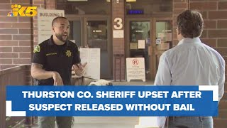 Car chase suspect released without bail, frustrating Thurston County sheriff