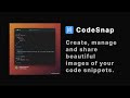 How to use CodeSnap.dev to create & manage beautiful code snippets