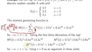Moment Generating Functions -- Example 2