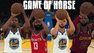 LeBron vs Curry vs Durant vs Harden Game Of Horse! | NBA 2K18 Challenge |