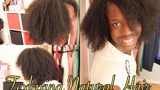 Texlaxing 100% Natural Hair Tutorial /Before \u0026 After