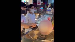 வாங்க பொம்மை பஞ்சு மிட்டாய் சாப்பிடலாம்🍡#cartoon cotton candy art 🖼️ #minivlog 2#food.