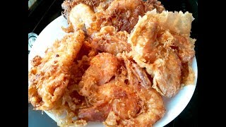 *ပုဇြန္ ကြက္ေၾကာ္*Fried Prawns