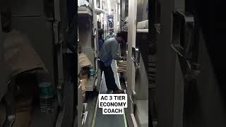 AC 3TIER ECONOMY COACH #shorts #shortvideo #indianrailways #railjourney #viral #youtubeshorts #train