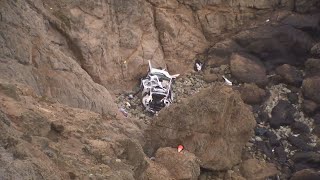 VIDEO | Tesla driver charged with intentionally driving family off a California cliff