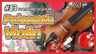 [ENG] SculpturePainting Poinsettia Violin스컬프쳐페인팅 PastelCraft Lee Mijun Tutorial How to make