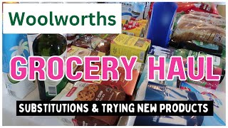 GROCERY HAUL WOOLWORTHS | SUBSTITUTIONS \u0026 TRYING NEW PRODUCTS | HOMEMAKING WITH HAMPTON NOTE