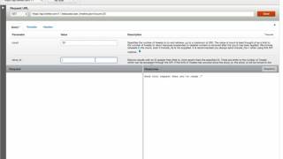 Twitter API console demo