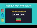 Create Your Own Digital Alarm Clock with HTML CSS and JavaScript NOW!