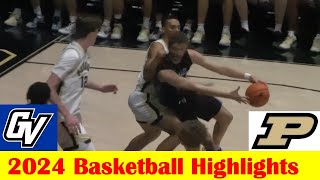 Grand Valley State vs #14 Purdue Basketball Game Highlights 10 30 2024