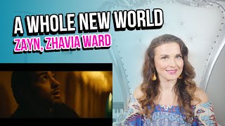 Vocal Coach Reacts to A Whole New World (ZAYN, Zhavia Ward)