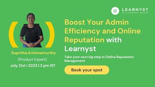 Boost Your Admin Efficiency And Online Reputation With Learnyst