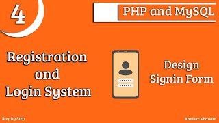 Registration and Login System using PHP and MySQL || Part-4 Design Signin Form