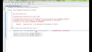 TAMIL PARAMETERIZED CONSTRUCTOR IN JAVA DEMO