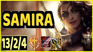 SAMIRA VS KAI'SA - 13/2/4 KDA ADC GAMEPLAY CHALLENGER I