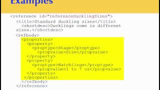 Code overview of the DITA reference topic