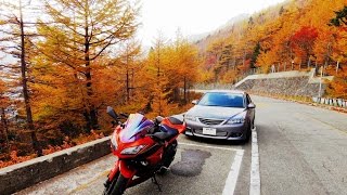 紅葉の富士山スカイライン Ninja250 \u0026 Atenza