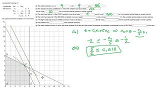 Graphical Sensitivity Analysis: Practice Quiz Solution