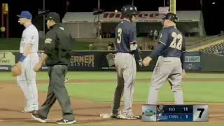 JT Riddle rips a triple