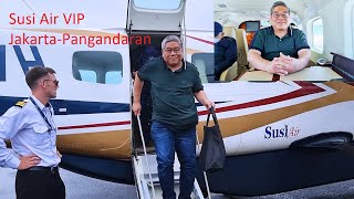 Pengalaman sensasional naik Susi Air VIP dari Jakarta ke Pangandaran pokoknya nyaman banget dah...