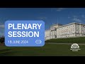 Plenary Session - Tuesday 18 June 2024