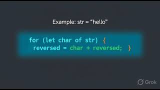 Learn JavaScript Logic — Reverse String in 30 Seconds